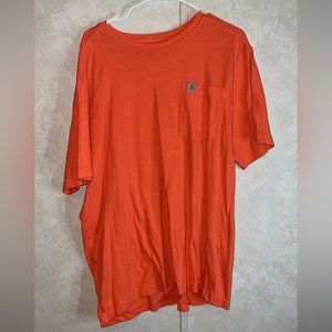 Orange Carhartt relaxed fit T shirt